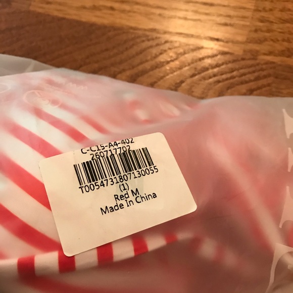 ❤️NWT Zaful Red & White Striped Medium Swimsuit❤️ - Picture 16 of 16